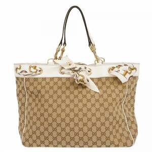 Gucci Positano Tote Gg Canvas Large #247222G82B